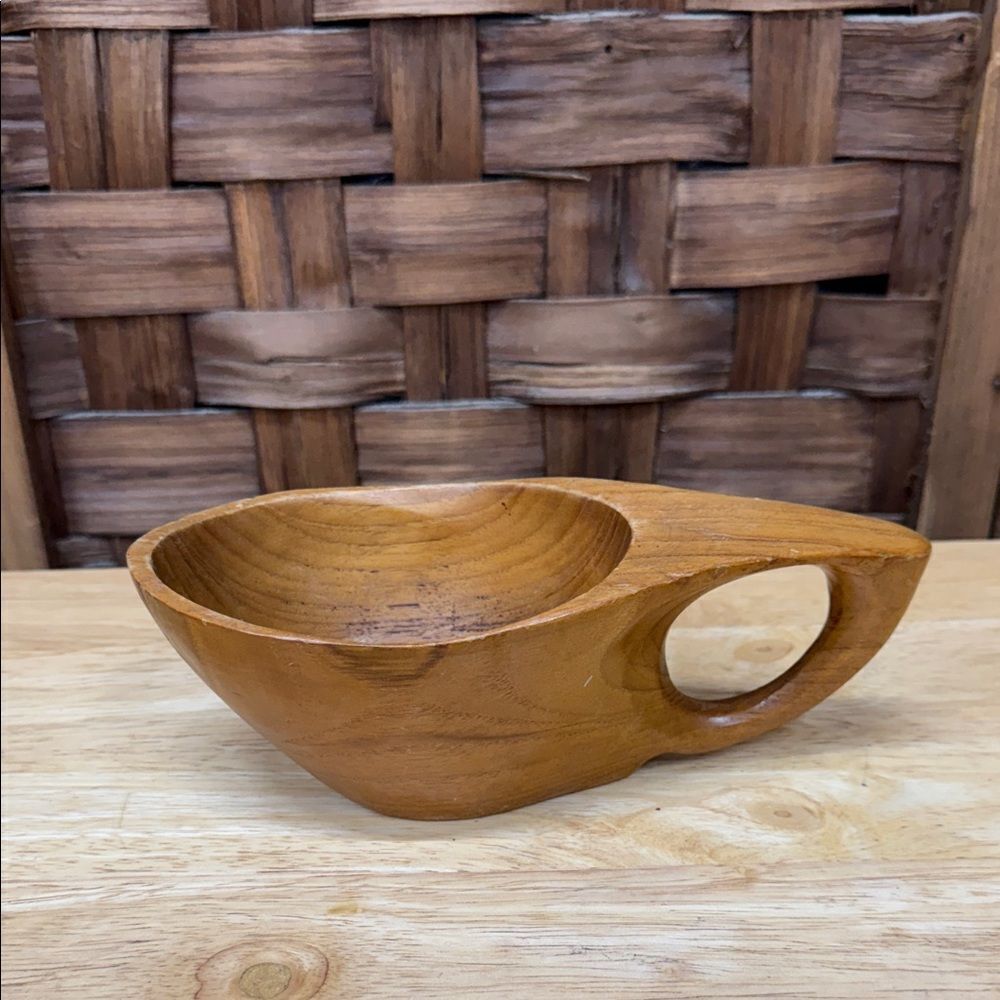 Monkey Pod Travel Drinking Cup/Wood Scoop